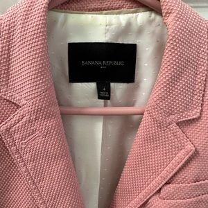 Banana Republic Pink Textured Blazer